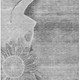 9' X 12' Gray And Silver Floral Washable Area Rug With UV Protection