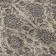 9' X 12' Ivory And Taupe Floral Washable Area Rug With UV Protection