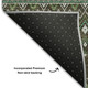 8' X 10' Brown And Taupe Tribal Washable Area Rug With UV Protection