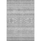 10' X 14' Silver And Gray Southwestern Washable Area Rug With UV Protection