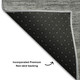 3' X 5' Taupe Blue And Beige Geometric Washable Area Rug With UV Protection