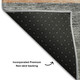 10' X 14' Coral Gray And Gold Geometric Washable Area Rug With UV Protection