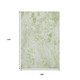 9' X 12' Artichoke Green And Ivory Floral Washable Area Rug With UV Protection