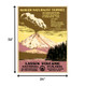 24" X 32" Lassen Volcanic National Park Vintage Travel Poster Wall Art