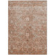 3' X 5' Coral And Copper Floral Washable Indoor Outdoor Area Rug