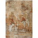 10' X 14' Copper Rust And Beige Abstract Washable Indoor Outdoor Area Rug