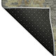 8' X 10' Pewter Gold And Beige Floral Washable Indoor Outdoor Area Rug