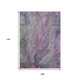 9' X 12' Plum And Ivory Abstract Washable Indoor Outdoor Area Rug