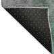 3' X 5' Teal Blue And Purple Abstract Washable Indoor Outdoor Area Rug