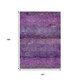 10' X 14' Purple And Plum Abstract Washable Indoor Outdoor Area Rug