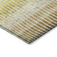 9' X 12' Brown Gold And Beige Striped Washable Indoor Outdoor Area Rug