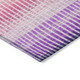 8' X 10' Purple Pink And Green Striped Washable Indoor Outdoor Area Rug