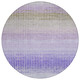 8' Teal Blue Purple And Gray Round Striped Washable Indoor Outdoor Area Rug