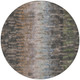 8' Granite Gray Brown And Gray Round Abstract Washable Indoor Outdoor Area Rug