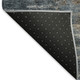 9' X 12' Teal Blue And Gray Abstract Washable Indoor Outdoor Area Rug