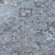 9' X 12' Blue Gray And Ivory Medallion Washable Indoor Outdoor Area Rug