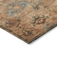 9' X 12' Copper And Gray Medallion Washable Indoor Outdoor Area Rug