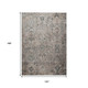 10' X 14' Taupe And Gray Medallion Washable Indoor Outdoor Area Rug