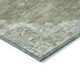 9' X 12' Fern Green And Blue Medallion Washable Indoor Outdoor Area Rug