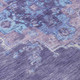 5' X 8' Purple And Blue Medallion Washable Indoor Outdoor Area Rug