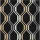8' X 10' Black Beige And Gray Geometric Washable Indoor Outdoor Area Rug