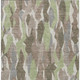 5' X 8' Coffee Fern Green And Khaki Striped Washable Indoor Outdoor Area Rug