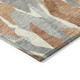 9' X 12' Chili Red Granite Gray And Ivory Striped Washable Indoor Outdoor Area Rug