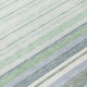 9' X 12' Mint Green And Ivory Striped Washable Indoor Outdoor Area Rug
