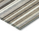 5' X 8' Taupe Ivory And Brown Striped Washable Indoor Outdoor Area Rug