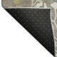 3' X 5' Taupe Green And Ivory Floral Washable Indoor Outdoor Area Rug