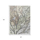 3' X 5' Beige Sage And Khaki Botanical Leaves Washable Indoor Outdoor Area Rug