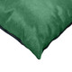 Set of Two 12" X 20" Green Cowhide Throw Pillows