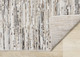 8' X 11' Cream And Brown Striped Area Rug
