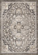 8' X 11' Taupe Gray And Brown Medallion Area Rug