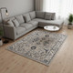 8' X 10' Beige Gray And Black Medallion Area Rug