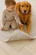 2' x 8' Ivory Striped Weave Non Slip Rug Pad