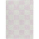 9' X 12' Pink And Ivory Geometric Washable Indoor Outdoor Area Rug