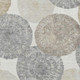 3' X 5' Linen Ivory And Beige Abstract Washable Indoor Outdoor Area Rug