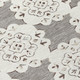 3' X 5' Taupe And Ivory Quatrefoil Washable Indoor Outdoor Area Rug