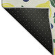 10' X 14' Ivory Yellow And Blue Lemons Washable Indoor Outdoor Area Rug