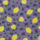 10' X 14' Lavender Yellow And Blue Lemons Washable Indoor Outdoor Area Rug