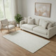5' X 8' Ivory And Beige Geometric Washable Area Rug With UV Protection