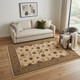 5' X 8' Beige And Ivory Oriental Area Rug