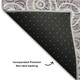 8' X 10' Lavender And Ivory Polka Dot Washable Area Rug With UV Protection