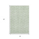 3' X 5' Mint Green And Ivory Polka Dot Washable Area Rug With UV Protection