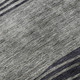 10' X 14' Gray And Silver Striped Washable Area Rug With UV Protection