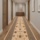 20' Blue And Ivory Oriental Runner Rug