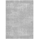10' X 14' Silver And Gray Abstract Washable Indoor Outdoor Area Rug