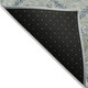 8' X 10' Artichoke Green Denim Blue And Silver Floral Washable Indoor Outdoor Area Rug