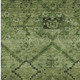 8' X 10' Olive Green Fern Green And Artichoke Green Floral Washable Indoor Outdoor Area Rug